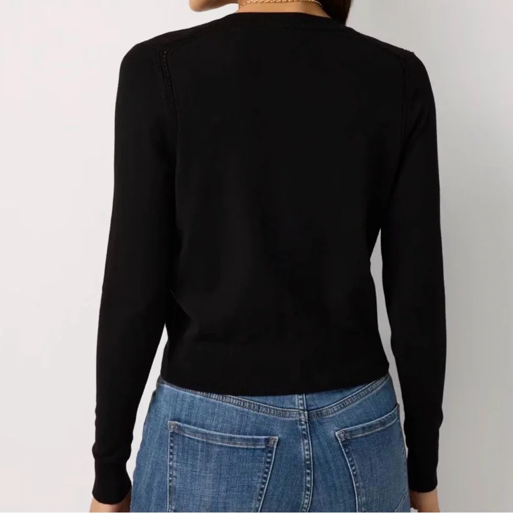 White House Black Market Crewneck Button Front Cardigan - NWT - Picture 3 of 5